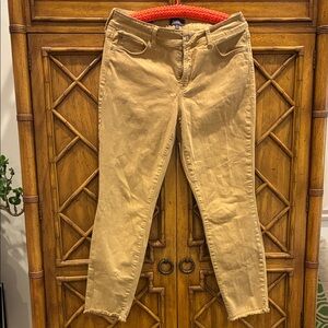 NYDJ Cropped Slim Jeans in Light Tan